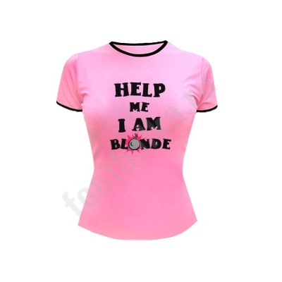 Футболка "Help me. I am blonde"