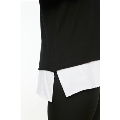 Футболка Black Fire Fit Выход на 100 %хлопковой вязание футболка с большим размером TBBSS22TS0727