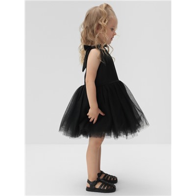 Платье нарядное детское MINAKU: PartyDress цвет чёрный, рост 128