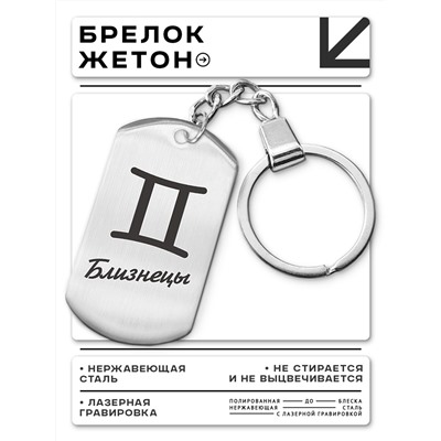 BKZ-086 Брелок Знаки Зодиака - Близнецы