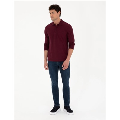 Bordeaux Slim Fit Basic Whothirt