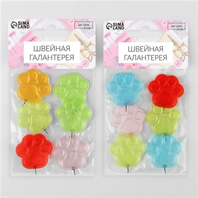 Нитевдеватели, 3 × 3 см, 6 шт, цвет разноцветный