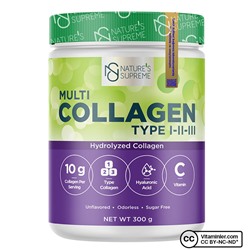 Nature's Supreme Multi Collagen Powder 300 гр без ароматизаторов