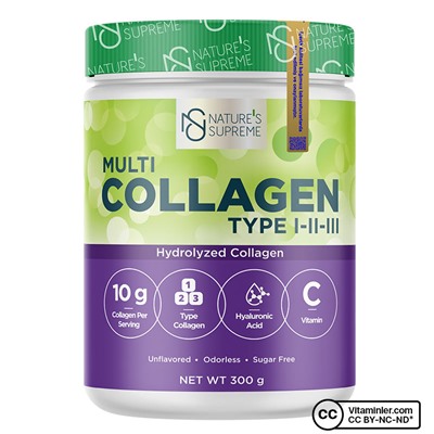 Nature's Supreme Multi Collagen Powder 300 гр без ароматизаторов