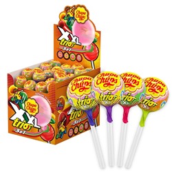 Карамель Chupa-CFhups XXL Трио с жевательной резинкой внутри, ассорти, 29 г