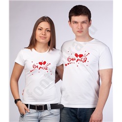 Футболка женская "Он мой" шарики SALE