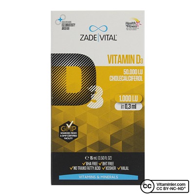 Zade Vital Витамин D3 15 мл оральные капли