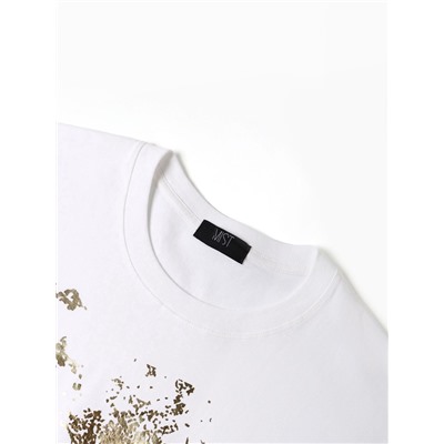 Футболка женская MIST Gold, размер 44, белая
