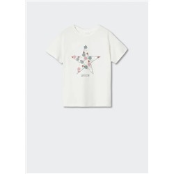 Camiseta flores relieve -  Niña | MANGO OUTLET España
