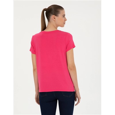 Pink Comfort Fit Basic T -For