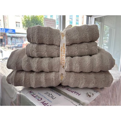 STOCK 4шт набор полотенец 50*90 2шт + 70*140 2шт