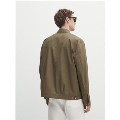 Sobrecamisa algodón bolsillo pecho