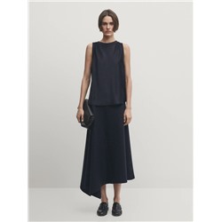 TOP SATINADO DETALLE RIB