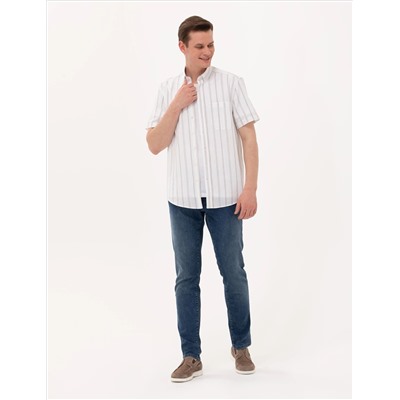 Рубашка с коротким рукавом Khaki Comfort Fit