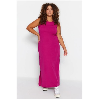 Fuchsia Shift Bicycle Seam Slip 100 %хлопок макси/длинное вязаное платье tbbss22ah0162