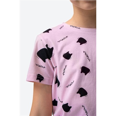 Хлопковая пижама для девочки с шортами Happyfox