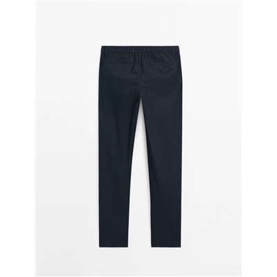 Pantalón popelín jogger fit