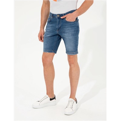 Индиго Slim Fit Jean Shorts