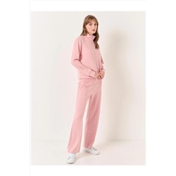Брюки-джоггеры стандартного кроя с высокой талией Dusty Rose 23WJ010002