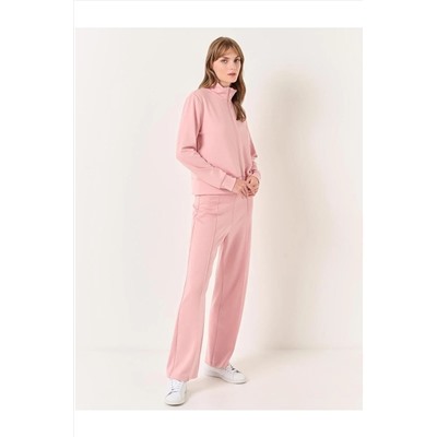Брюки-джоггеры стандартного кроя с высокой талией Dusty Rose 23WJ010002