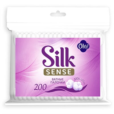 Ватные палочки Ola! (Ола!) Silk Sense, 200 шт