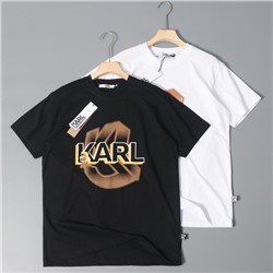 Хлопковая дышащая футболка с офсетной печатью KARL LAGERFEL*D ОРИГИНАЛ!