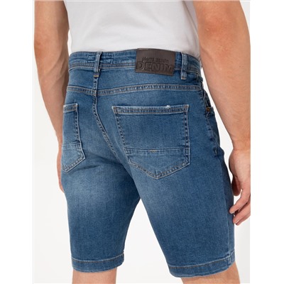 Индиго Slim Fit Jean Shorts