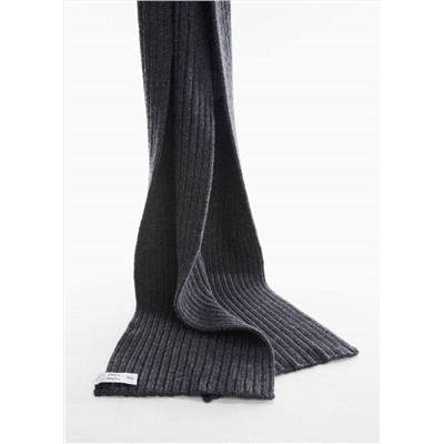 Bufanda estructura lana -  Hombre | MANGO OUTLET España