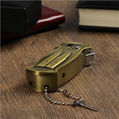 Зажигалка газовая для курения «Нож», пьезо, 7.5×3.5 см