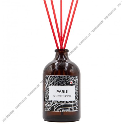 Диффузор AROMA "Paris" фл.100мл (миндаль, фисташка) 5 ротанг.палоч,служ.до 4х мес (10)