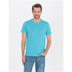 Blue Slim Fit Basic T -For