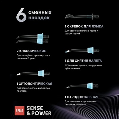 Ирригатор SPLAT Sense Power Н300 фиолетовый