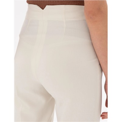 Ecru Carrot Fit ткани брюки