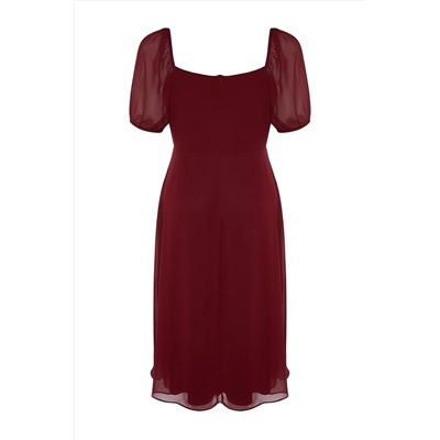 Burgundy Платье плетения TBBSS22AH0012