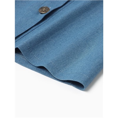 Сарафан для девочки MINAKU: Jeans collection, цвет голубой, рост 110 см