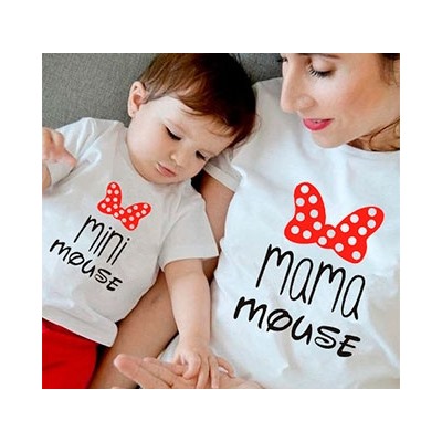 Футболки для мамы и дочки "Mini mouse, mama mouse"