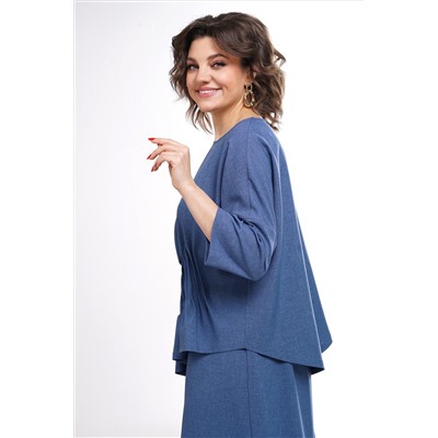 Alani Collection 2311 синий, Блуза, Кюлоты