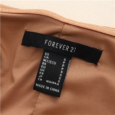 Длинное однотонное платье с вырезом Foreve*r21