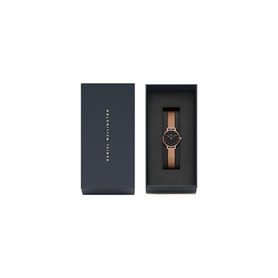 Reloj de cuarzo de acero y chapado en oro rosa Melrose