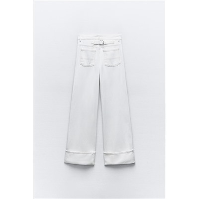 JEANS TRF DOBLADILLO TIRO ALTO
