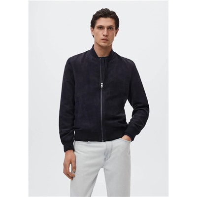 Cazadora bomber efecto ante -  Hombre | MANGO OUTLET España