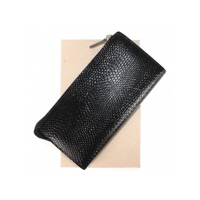 Портмоне мужское Croco-ПР-953 натуральная кожа 3 отд,  10 карм,  рем-петля,  черный змея (201)  206848