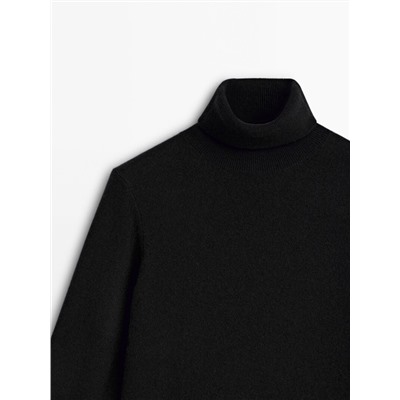 Jersey cuello alto mezcla lana
