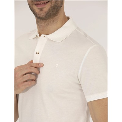Белая стройная посадка Polo Yaka Mercerized T -For