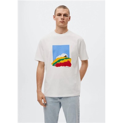 Camiseta estampada algodón -  Hombre | MANGO OUTLET España