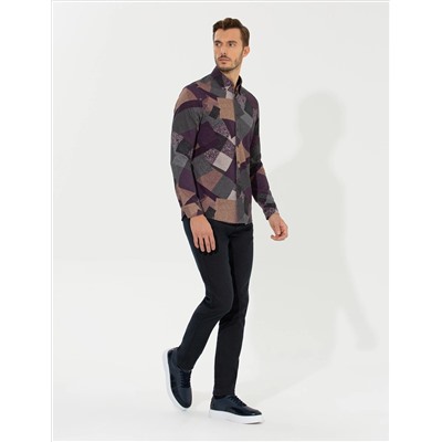 Brown Slim Fit Canvas Bloys