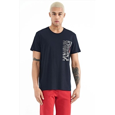 Мужская футболка Alan Navy Blue Standard Mold — 88208 A11ER-88208