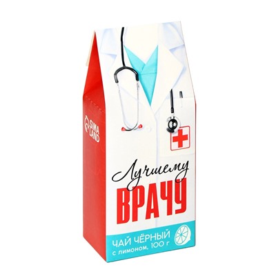 Чай чёрный «Лучший врач»: с ароматом лимона, 100 г