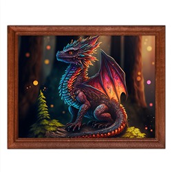POSG-0230 Постер в рамке 23x17см Дракон