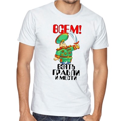 Футболка "Всем взять грабли и мести"